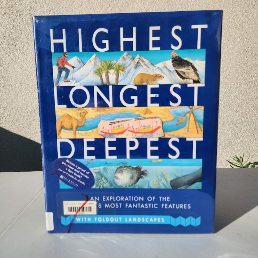 Nature Earth Facts Trivia Hardcover Book Usborne Highest, Longest, Deepest: An E
